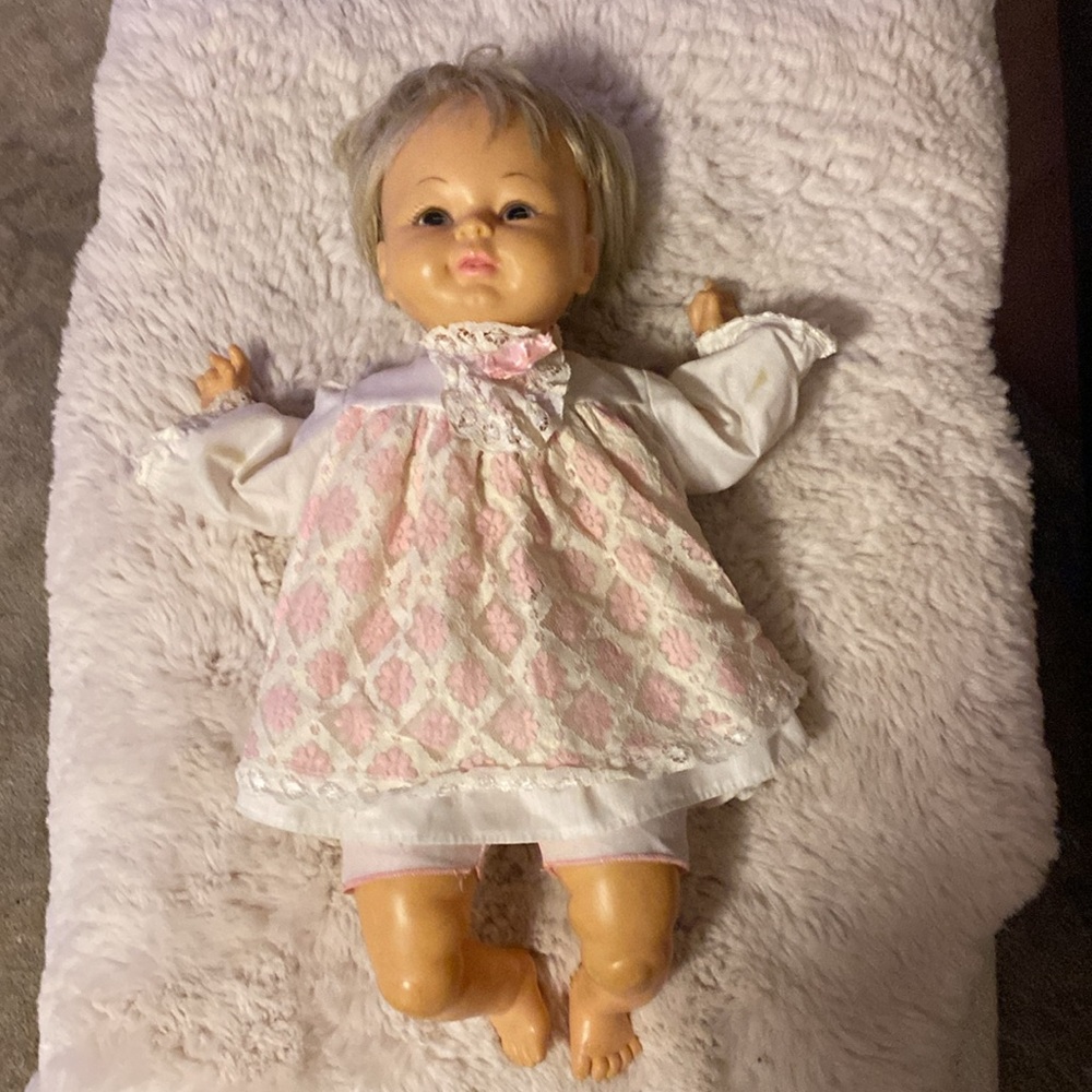 Vintage 1970’s Horsman Baby Doll, vinyl head, soft body.